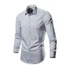 Men's Dress Shirts Clothing Oversize Shirt Mens Fashion Man 2024 Male Long Sleeve Luxury Elegant Plain Social