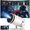 Projecteurs HD Projecteur sans fil 4K Android 12 WiFi 6 200 ANSI 1280 * 720p Portable Home Theatre Projecteur 180 Rotation View Projecteur J240509