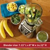 Blender with Glass Jar 24Ounce Smoothie Cup Brushed Nickel 240509