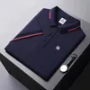 2024 Golf Mens Vêtements Summer Polo Mens Mens Fashion Cascus Polo Coll Collier Short Slim Fit Handsome Fitness Sports Shirt 240510