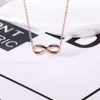 Japanese and Korean Meisen Gifts for Best Friends 8-character Titanium Steel Gold Stainless Necklace Women