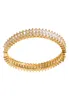 2021 Gold Bangles Design Bracelet Bracelet haut de gamme Bijoux de luxe Bijoux Friendship Bracelets Silver Rose Crystal Womens Fashion5506106