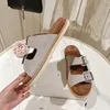Мода на открытом воздухе BC Leisure Retro Slapeper Замня патентная кожаная пряжка слайды мужские пляжные сандалии обувь с размером коробки 38-46