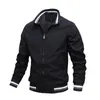 Kvalitet Bomber Casual Jacket Men Autumn Zipper Ytterkläd