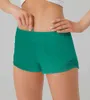 Lu-248 Ademend snel drogende hotty hete shorts dames sport ondergoed pocket running fitness broek prinses sportkleding gym leggings8gj