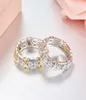 X 925 anéis de prata esterlina para mulheres Completas de zirconia cúbica anéis de cristal de cristal jóias de luxo de casamento7425783