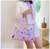 Sacs à bandoulières 2024 Femmes Clear Handbags Mesdames Fabriques transparent sac à bandoulière PVC Jelly Grand Messenger