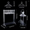 Sieraden zakjes transparante kledinghanger display standaard ring ketting oorbellen hanger opslag met verzamelhouderrek