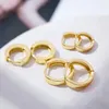 Hoop -Ohrringe 10/13/15mm Minimalist kleine goldene Farbe Huggies für Frauen runder Kreis winziger Ohrschnalle Knorpel Punkschmuck