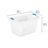 27 Panier à linge en boissel Ensemble blanc en plastique de 3 organisation organisée Jugutes2675 x 2000 1588 pouces 240510