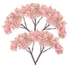 Dekorativa blommor grönska dekorer modell sandbord landskap körsbärsblomsträd