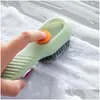 Ben spazzole di pulizia nuovi spazzole per scarpe liquide matic con distributore di sapone manico lungo le setole morbide detergente per la lavanderia per la bianche