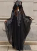 Sıradan Elbiseler Qing Mo 2024 İlkbahar Yaz Uzunluk Elbise Kadınlar Ağır Endüstri Çivilenmiş Boncuk V Yastık Şifon Peri Siyah ZXF5084