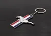Fit voor Ford Mustang 3D -auto -cadeau Running Horse Chrome Metal Echte Key Ring Auto Logo Keychain Car Keyring Car Styling7674926