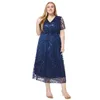 Robes de taille plus taille plus de bonne qualité brodées avec des perles de demoiselles d'honneur robes de fête du soir pour femmes y240510