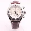 Dhgate Wybrany dostawca zegarki Man Seawolf Chrono White Dial Brown skórzany pasek zegarek kwarcowy bateria zegarek męska sukienki 2270