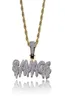 Hip Hop Iced Out Full CZ Stone Gold Color Plated SAVAGE Pendant Necklace5349266