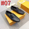 39Model Geuthesine Leather Luxury Brand Men Men Dress Chaussures 2024 Designer Men Locsins Moccasins Slip Breatch on Driving Shoes plus taille 38-47