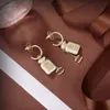 Designer C Earring Luxury Stud Hoop Oreging Women Fashion Jewelry Metal Letter Cclies Orecchini in oro perla Cjeweler Woman Chanells Gift Oreccchini 435