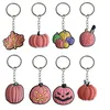 Keychains colhedas Halloween Pumpkin Keychain Key Acessórios pendentes para sacos Partido infantil Favorias homens Chavejando