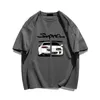 S4xl japonais Anime Car Imprimé Coton Men Tshirts Summer Summer Sleeve Graphic Femmes Fashion Streetwear T-shirts 240506