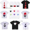 CDG Shirt Commes Shirt Play Shirt CDGS Play Designer Herren T -Shirt Japanische Red Love Womens Commies komplettes Etikett T -Shirt Polo des Badge Garcons Baumwollsticke 155