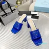 15a Slippers décontractées Sandales d'été pour femmes talons épais de luxe Luxury High Heels Beach Sandales