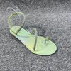 라인 스톤 여성 패션 패션 여름 아웃복 플러스 사이즈 해변 캐주얼 슬립 Romen Sandals Sandalias de Mujer Fe
