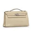 Top dames Designer Kaelliy Bag 2008 Swift Pochette Brown Brown Beige en cuir à main en cuir de haute qualité