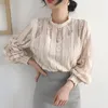 Blouses pour femmes French Royal Style Lace Shirt Office Lady 2024 Spring Summer Fairy Temprament Mollow Mash à manches longues à manches longues pour