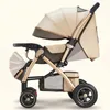 Kinderwagen# Allrad Kinderwagen hohe Landschafts Kinderwagen Baby Autowagen Kinderwagen Faltbar und waschbarer multifunktionaler Kinderwagen T240509