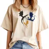 Koszulki damskie czwarte skrzydła T-shirty kobiety streetwear graficzna manga manga manga femeryna odzież 2000.