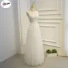 Robes décontractées pulabo blanche longue robe de fête mariage étonnant sexy perle brillance vestidos de fiesta plancher - longueur sans manches femelle corset