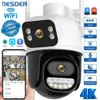 IP CAMERA BESTER 8MP PTZ WiFi Camera Vision nocturne Double écran Détection humaine 4MP Protection de sécurité CCTV CAME CAMERIE IP D240510