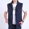 Men's plus size Outerwear & Coats Spring and autumn new men's outdoor multifunctional men's Vest leisure vest coat men