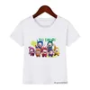 Magliette per bambini t-shirt divertente cartone animato dispari di stampa grafica per le magliette estate per bambini top top per magliette per bambini tees nuove vendita calda t240509