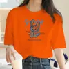 Women's T-Shirt Cartoon Rabbit Print Harajuku T-shirt Fashion Crew Neck Top Ladies Short Slve Casual Summer T-shirt Drop Boat T240508