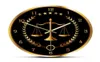 Skala der Gerechtigkeit moderne Uhr Nicht tickende Uhr Anwalt Bürodekoration Kanzlei Kunst Judge Recht Hanging Wall Uhr LJ2012116323882