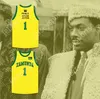 Anpassad Nay Mens Youth/Kids Prince Akeem Joffer 1 Fictional African Country Yellow Basketball Jersey med Flag Patch Top Stitched S-6XL