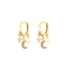 Luxo Sterling Silver Silver Cartilage Piercing Brincos de argola para mulheres Small Huggie Earing Party Jewelry Acessório