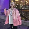 Women's Jackets Purple Gradient Denim Jacket For Women 2024 Korean Sion Loose And Versatile Niche Fashion High-end P165