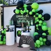 Décoration de fête 107pcs Ballon à thème de jeu Garland Black Green Latex Arc Kit pour enfants Boy Boys Decor Decor