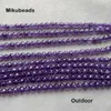 En gros naturel A 8 mm 10 mm Amethyst Facetted Round Loose Perles pour bijoux Making DIY Bracelets Collier Mikubeads 240510