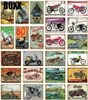 American Italy England Classics Motorcycles Sinais de lata de metal Poster de parede vintage para barra de barra de garagem para barra de garagem decoração de decoração de casa1119408