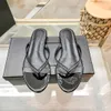 2024 Summer Slippers Designer Sandals Women Flat Slides letter Rhinestone Flip flops Room Outdoor Beach Fashion Leather Mule Sandal 35-42