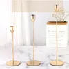 Candle Holders 3Pcs Luxury Metal Holder Christmas Wedding Table Stand Decoration For Living Room Bar Party Candlestick Home Decor