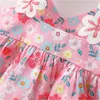 Robes de fille bébé robe d'été douce sangle imprimé coton bow plage plage enfants mignons vêtements doux