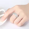 With Side Stones Sexy Mom Top Quality Sliver Concise Classical CZ Crystal Wedding Ring Color Austrian Crystals Wholesale