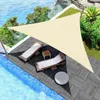 5x5x52x2x2m wasserdichtes Sonnenschutz Dreieck Sonnenschild Schutz Outdoor Garten Garten Terrasse Pool Schatten Segel Brennmarke Schatten Tuch 240510