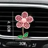 Crystal Flower Car Air Freshener Lovely Little Butterfly Ladies 'Parfym Decoration Clip Refresher Fragrance